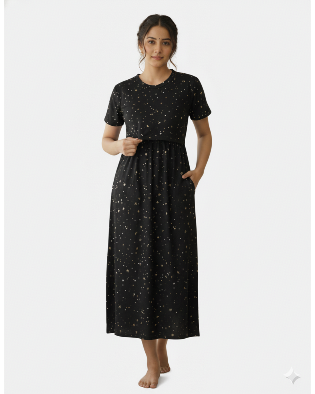 Stylish Feeding Nighty for New Moms