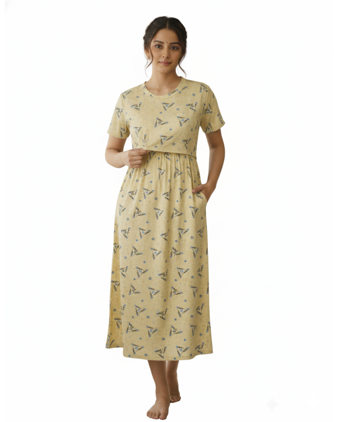 Stylish Feeding Nighty for New Moms